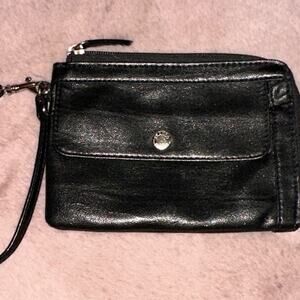Franco Sarto Wallet/Wristlet Black Wristlet Vegan Leather